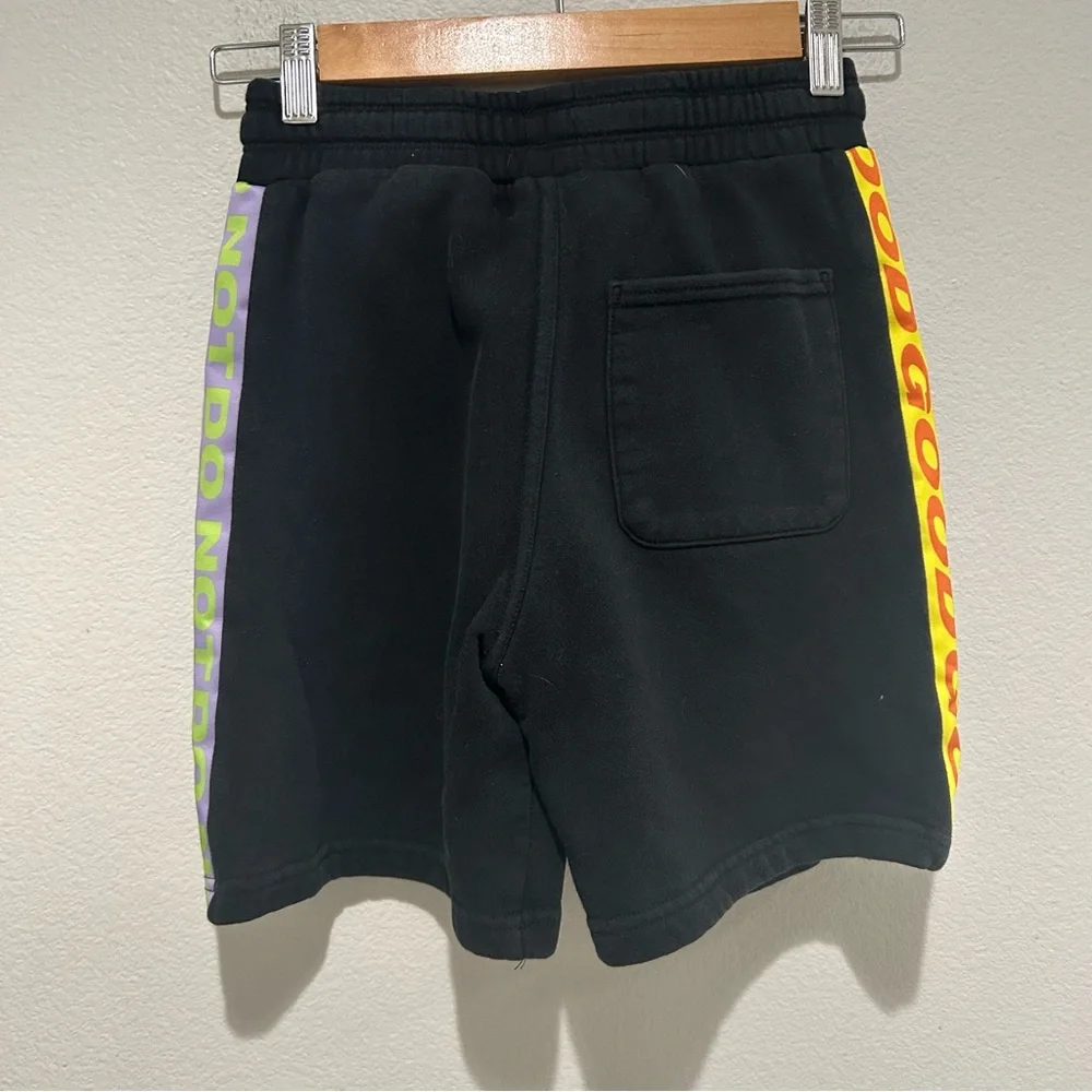 H&M Black Athletic Shorts with Neon Accent Side Panels Lakwena